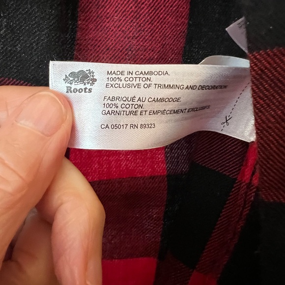 Roots Red and Black Plaid Shirt - Picture 7 of 8